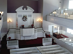 inside the Old Meeting House