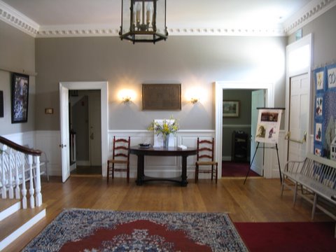 interior of Francestown Meeting House